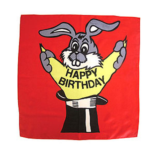(image for) Happy Birthday Silk - Red - 36 Inch - Italy